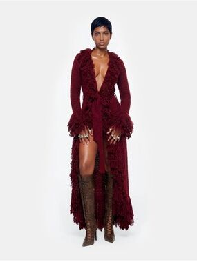 Hanifa Mila Knit Cardigan Dress